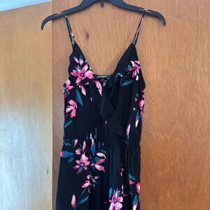 Express Sundress - Black and Pink - Size Small
